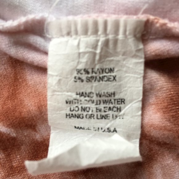 Pink Lily NWOT All You Have Rust Tie Dye Top, Oversized Flowy,  size Small - Picture 4 of 6